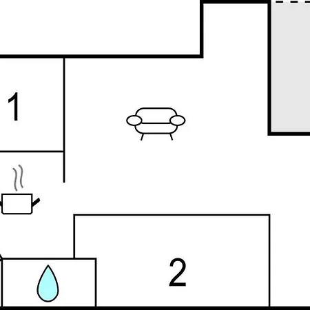 Prázdninový dům Beautiful In Vaeggerlose W/ 2 Bedrooms Bøtø By